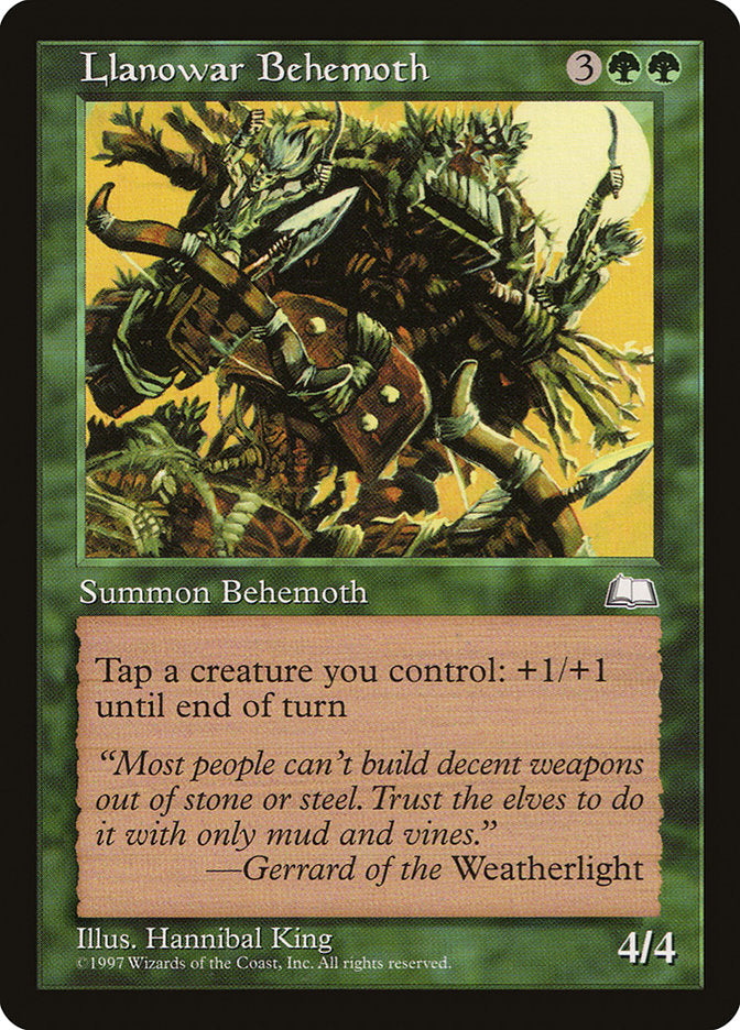 Llanowar Behemoth [Weatherlight] | Pegasus Games WI