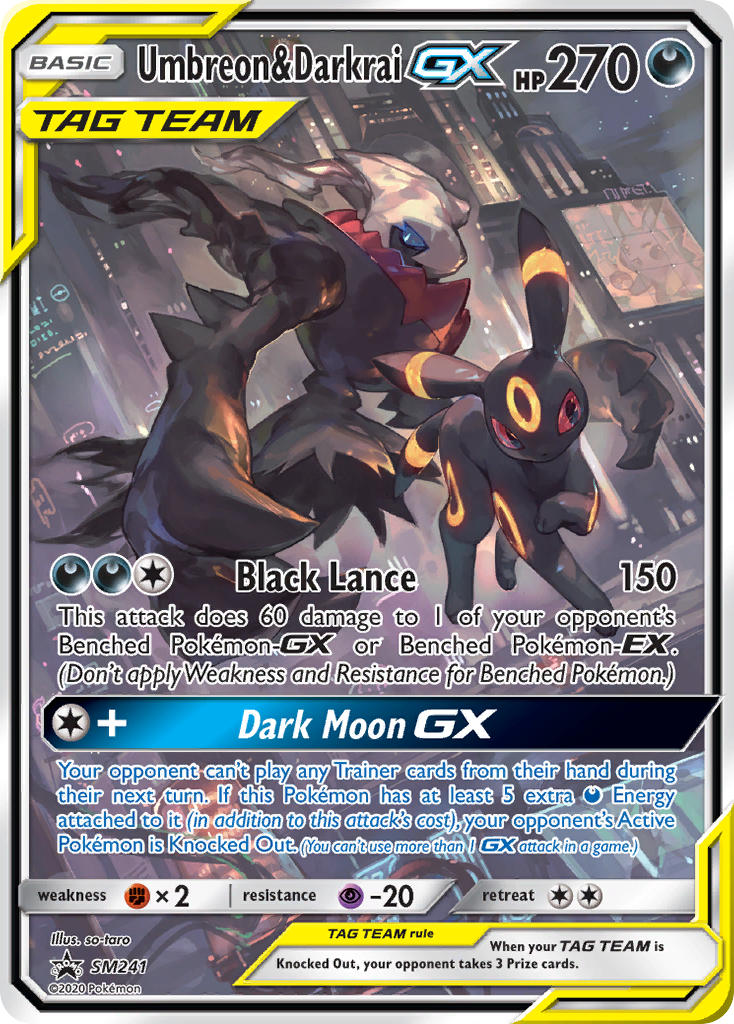 Umbreon & Darkrai GX (SM241) [Sun & Moon: Black Star Promos] | Pegasus Games WI