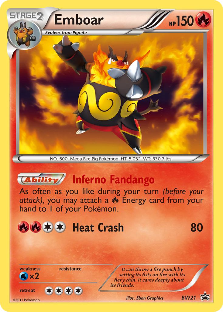 Emboar (BW21) [Black & White: Black Star Promos] | Pegasus Games WI