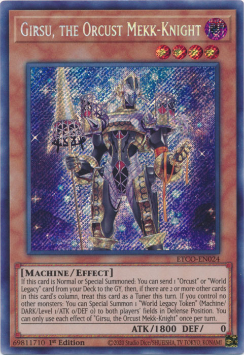 Girsu, the Orcust Mekk-Knight [ETCO-EN024] Secret Rare | Pegasus Games WI