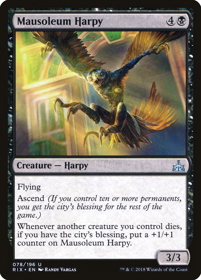 Mausoleum Harpy [Rivals of Ixalan] | Pegasus Games WI