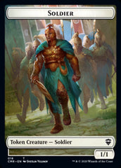 Cat // Soldier Double-Sided Token [Commander Legends Tokens] | Pegasus Games WI