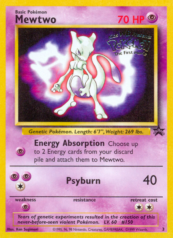 Mewtwo (3) [Wizards of the Coast: Black Star Promos] | Pegasus Games WI