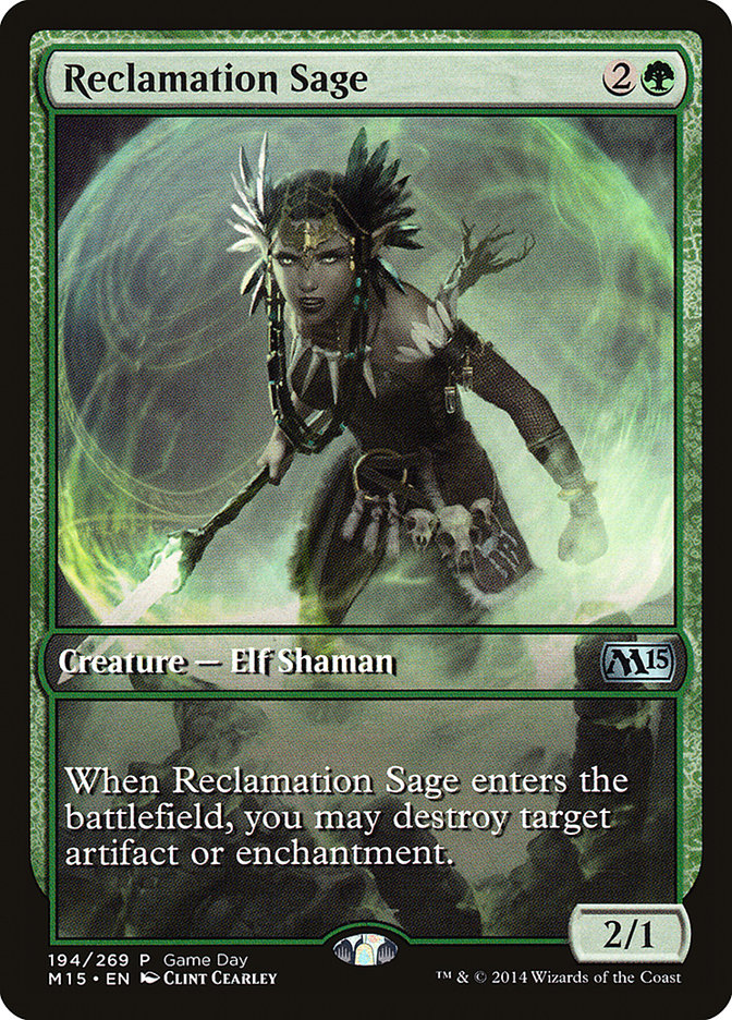 Reclamation Sage (Game Day) [Magic 2015 Promos] | Pegasus Games WI