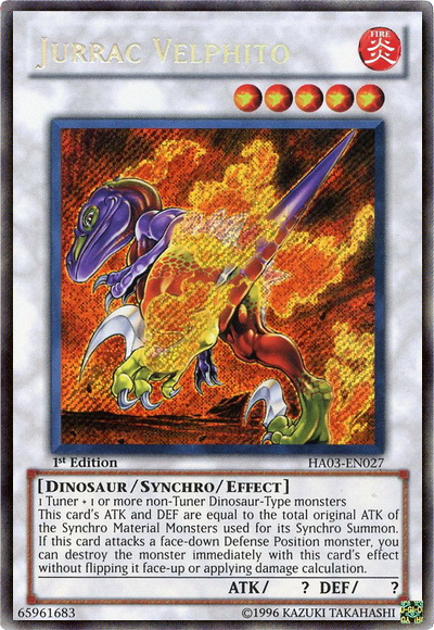 Jurrac Velphito [HA03-EN027] Secret Rare | Pegasus Games WI