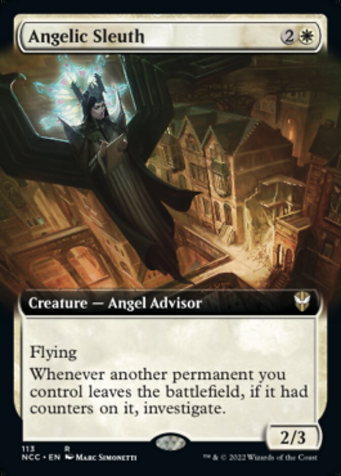 Angelic Sleuth (Extended Art) [Streets of New Capenna Commander] | Pegasus Games WI