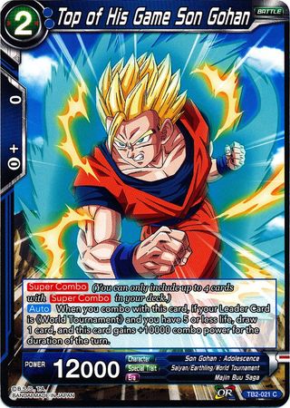 Top of His Game Son Gohan [TB2-021] | Pegasus Games WI