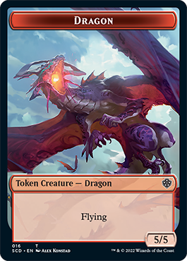 Dragon // Dragon Double-Sided Token [Starter Commander Decks] | Pegasus Games WI