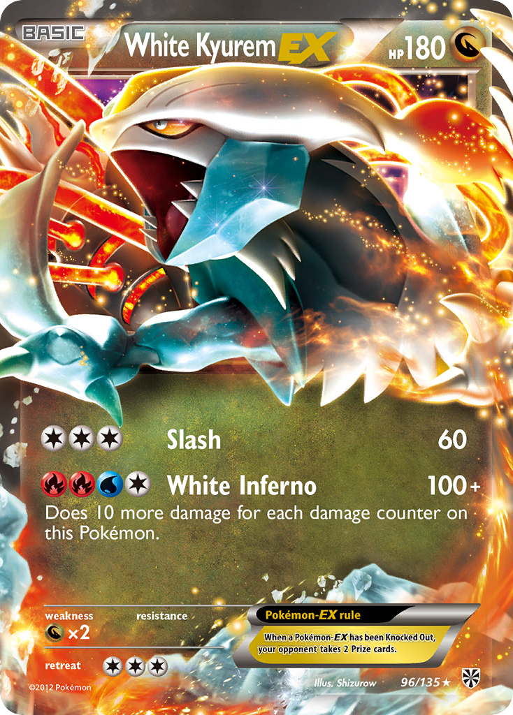 White Kyurem EX (96/135) [Black & White: Plasma Storm] | Pegasus Games WI