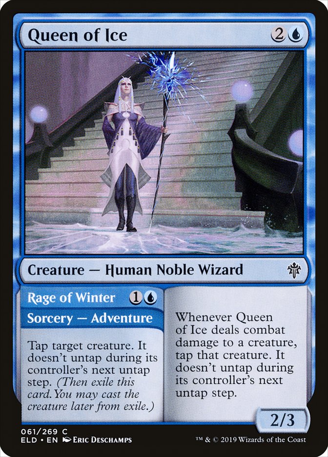 Queen of Ice // Rage of Winter [Throne of Eldraine] | Pegasus Games WI