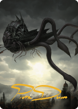 Nautiloid Ship Art Card (Gold-Stamped Signature) [Commander Legends: Battle for Baldur's Gate Art Series] | Pegasus Games WI