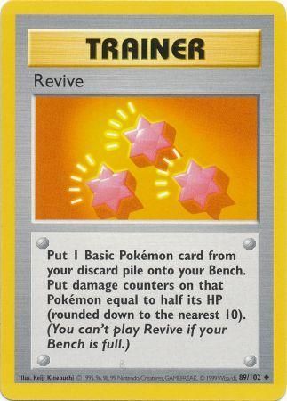 Revive (89/102) [Base Set Shadowless Unlimited] | Pegasus Games WI