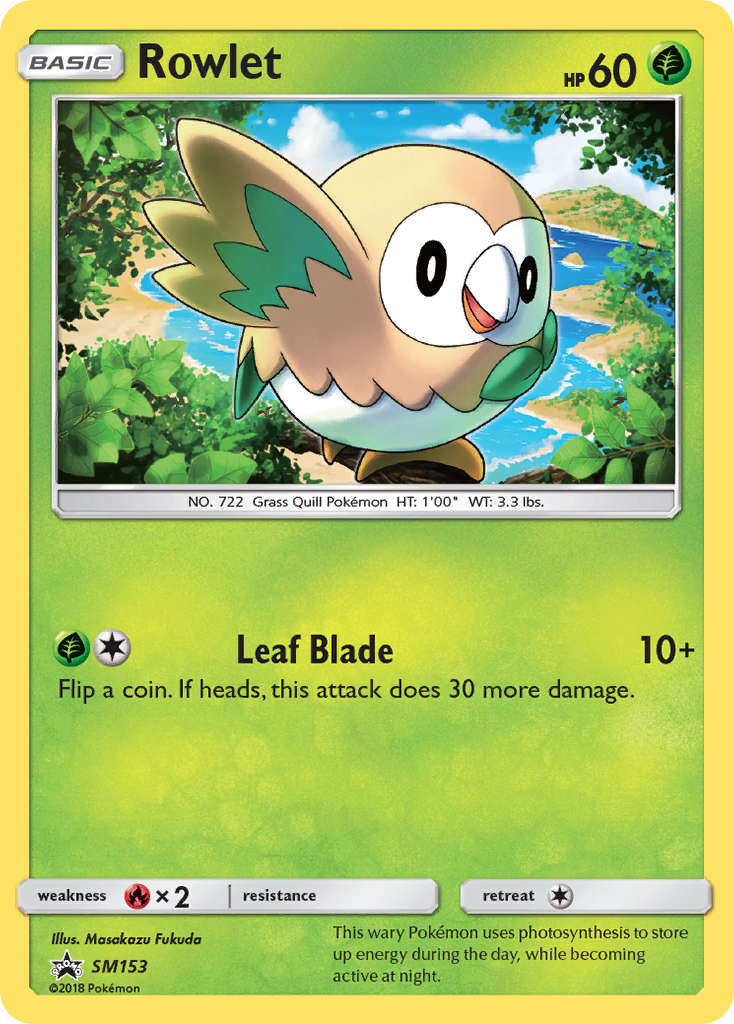 Rowlet (SM153) [Sun & Moon: Black Star Promos] | Pegasus Games WI