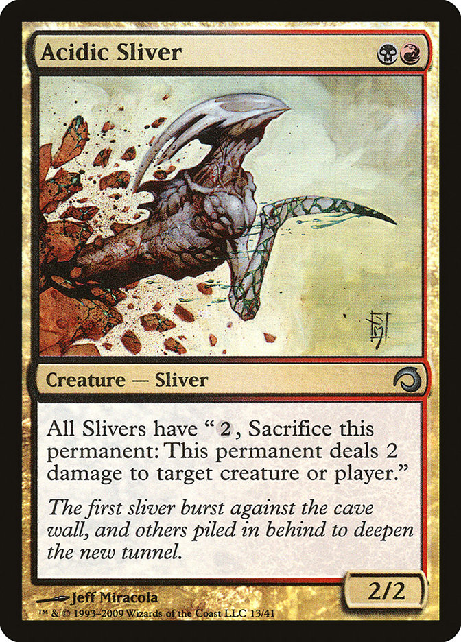 Acidic Sliver [Premium Deck Series: Slivers] | Pegasus Games WI