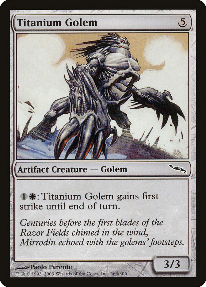 Titanium Golem [Mirrodin] | Pegasus Games WI