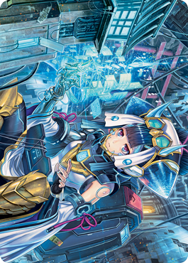 Covert Technician Art Card [Kamigawa: Neon Dynasty Art Series] | Pegasus Games WI