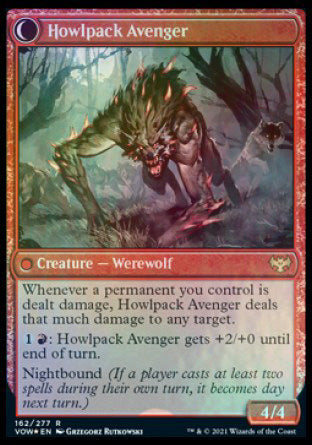 Ill-Tempered Loner // Howlpack Avenger [Innistrad: Crimson Vow Prerelease Promos] | Pegasus Games WI