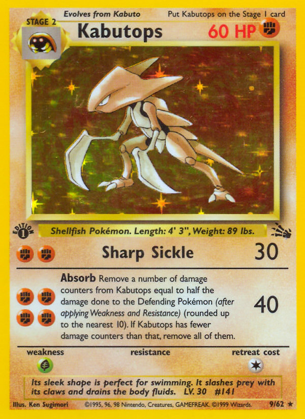 Kabutops (9/62) [Fossil 1st Edition] | Pegasus Games WI