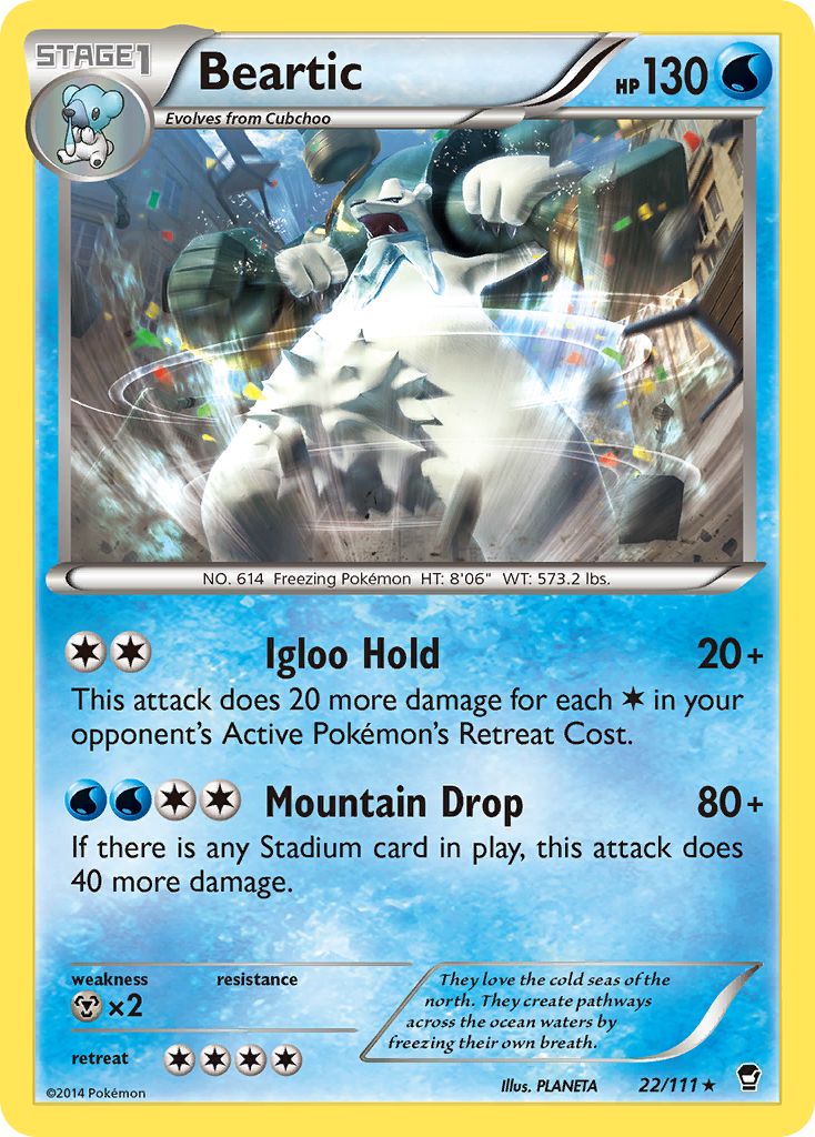 Beartic (22/111) [XY: Furious Fists] | Pegasus Games WI