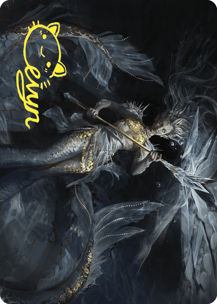 Sharae of Numbing Depths Art Card (Gold-Stamped Signature) [Wilds of Eldraine Art Series] | Pegasus Games WI