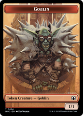 Goblin // Sliver Double-Sided Token [March of the Machine Commander Tokens] | Pegasus Games WI