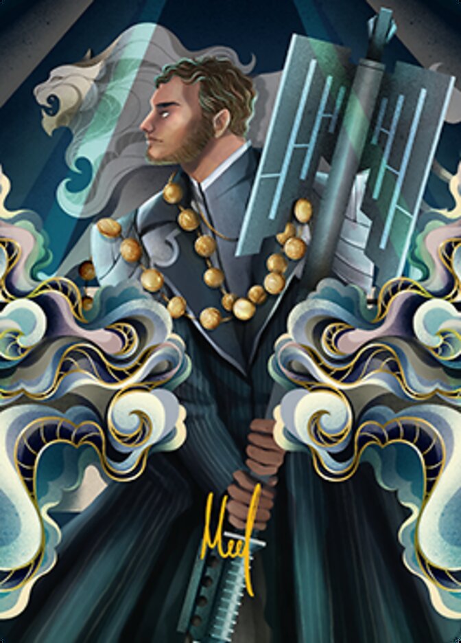 Rafiq of the Many Art Card (Gold-Stamped Signature) [Streets of New Capenna Art Series] | Pegasus Games WI