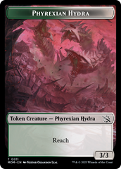 Monk // Phyrexian Hydra (11) Double-Sided Token [March of the Machine Tokens] | Pegasus Games WI