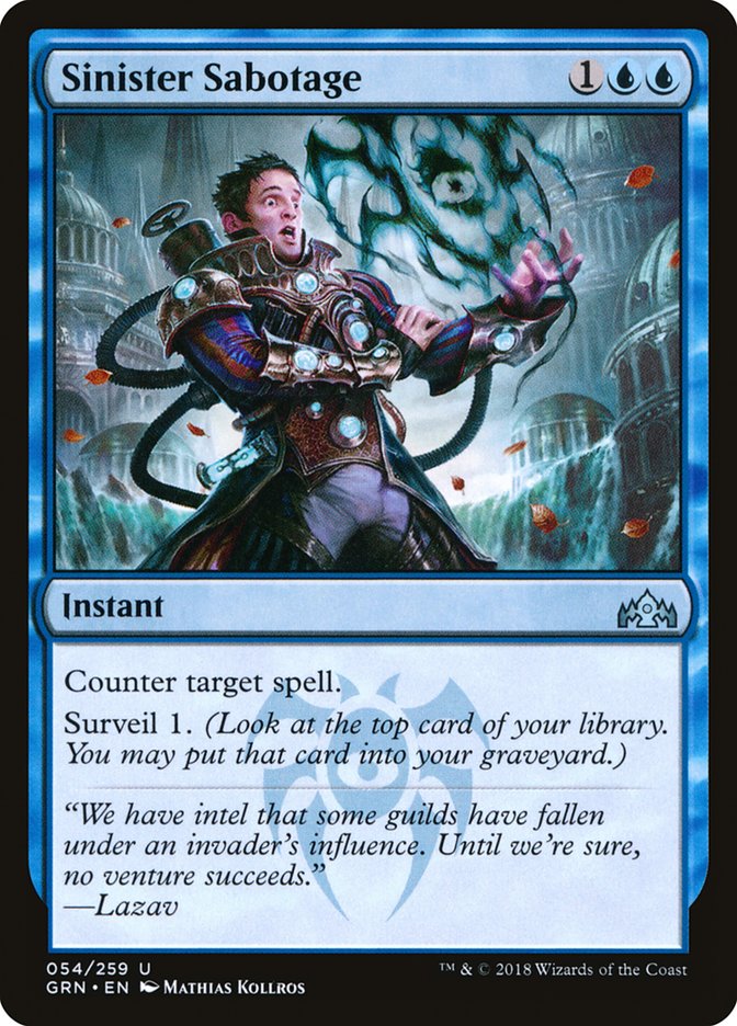 Sinister Sabotage [Guilds of Ravnica] | Pegasus Games WI