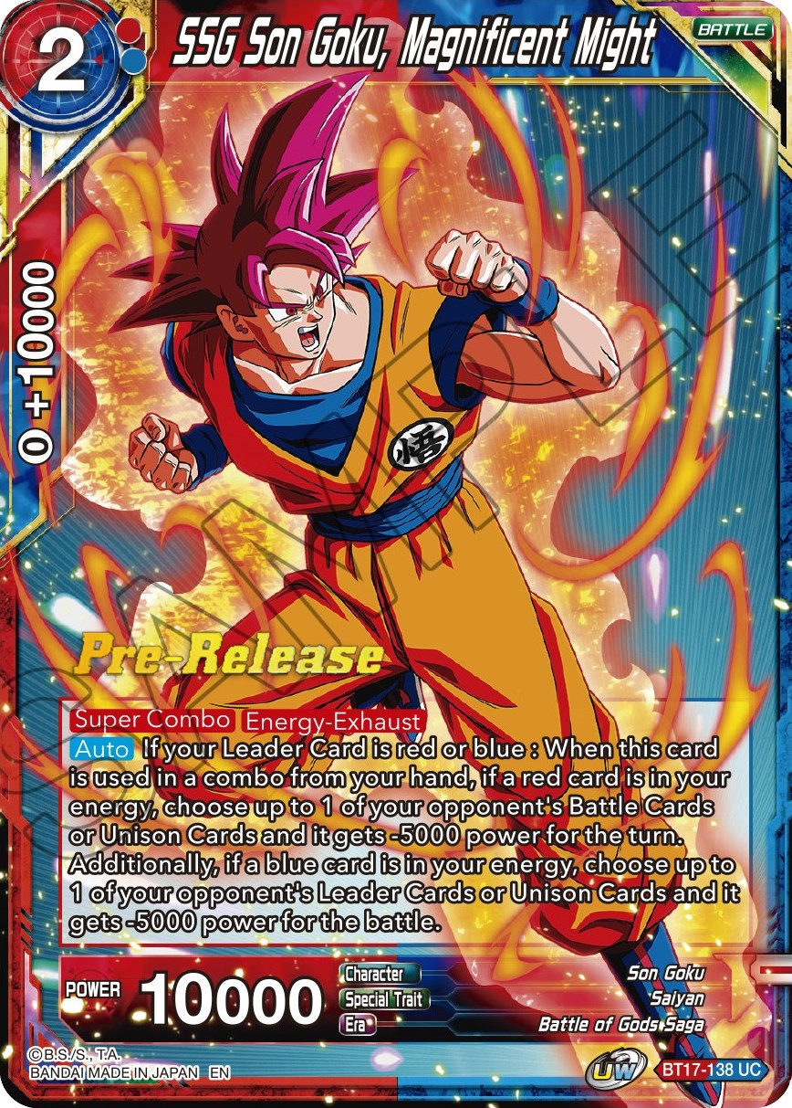 SSG Son Goku, Magnificent Might (BT17-138) [Ultimate Squad Prerelease Promos] | Pegasus Games WI