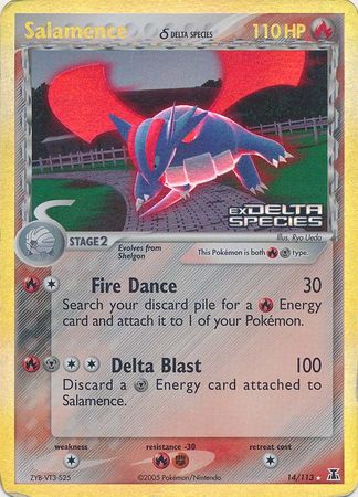 Salamence (14/113) (Delta Species) (Stamped) [EX: Delta Species] | Pegasus Games WI