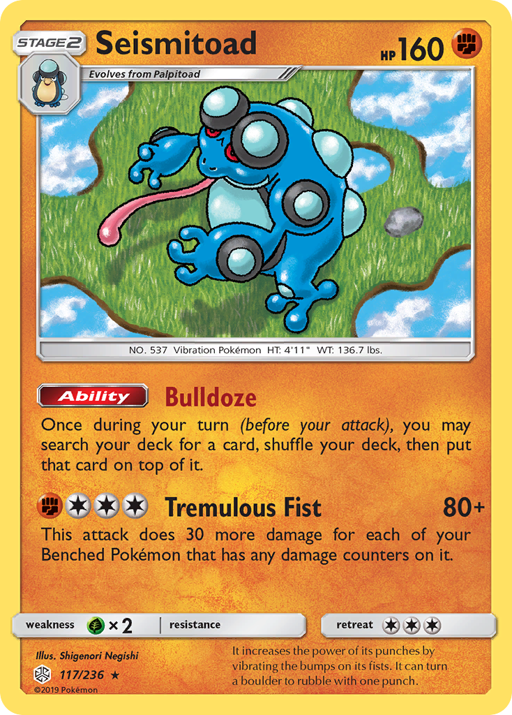 Seismitoad (117/236) [Sun & Moon: Cosmic Eclipse] | Pegasus Games WI