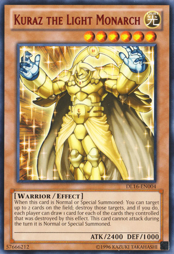 Kuraz the Light Monarch (Red) [DL16-EN004] Rare | Pegasus Games WI