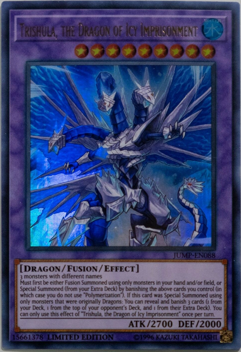 Trishula, the Dragon of Icy Imprisonment [JUMP-EN088] Ultra Rare | Pegasus Games WI