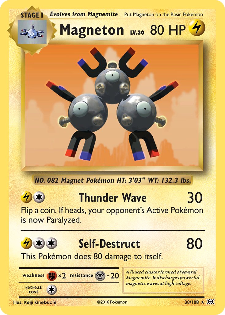 Magneton (38/108) (Theme Deck Exclusive) [XY: Evolutions] | Pegasus Games WI