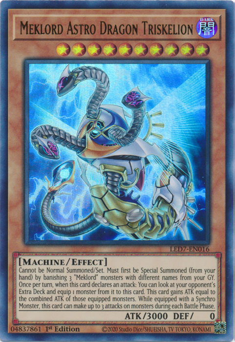 Meklord Astro Dragon Triskelion [LED7-EN016] Ultra Rare | Pegasus Games WI