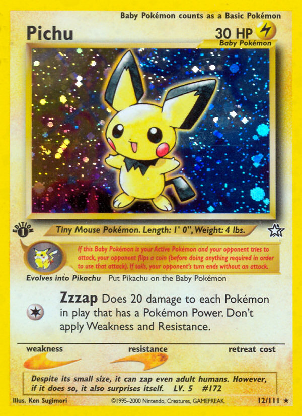 Pichu (12/111) [Neo Genesis 1st Edition] | Pegasus Games WI