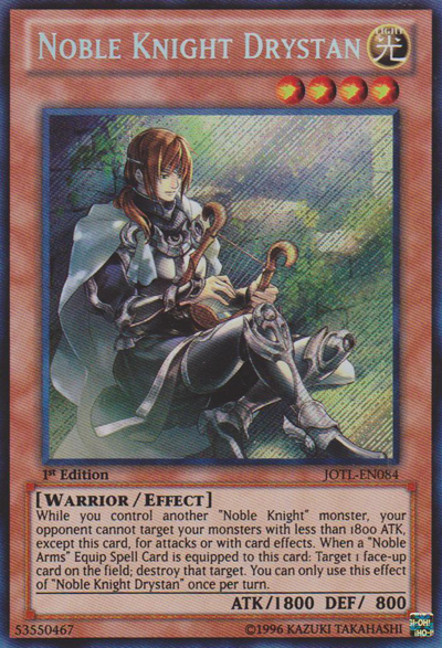 Noble Knight Drystan [JOTL-EN084] Secret Rare | Pegasus Games WI