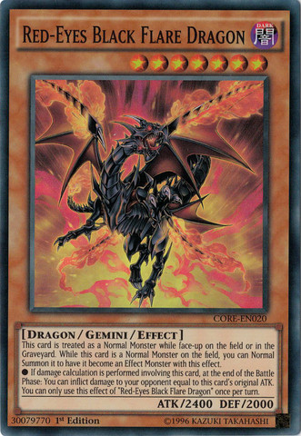 Red-Eyes Black Flare Dragon [CORE-EN020] Super Rare | Pegasus Games WI