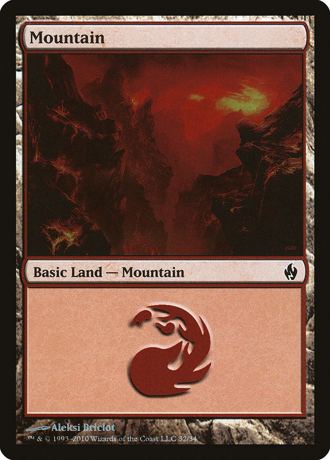 Mountain (32) [Premium Deck Series: Fire and Lightning] | Pegasus Games WI