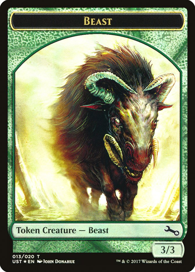Beast // Beast Double-Sided Token [Unstable Tokens] | Pegasus Games WI