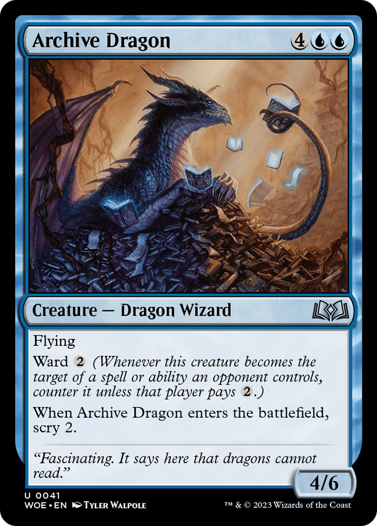 Archive Dragon [Wilds of Eldraine] | Pegasus Games WI