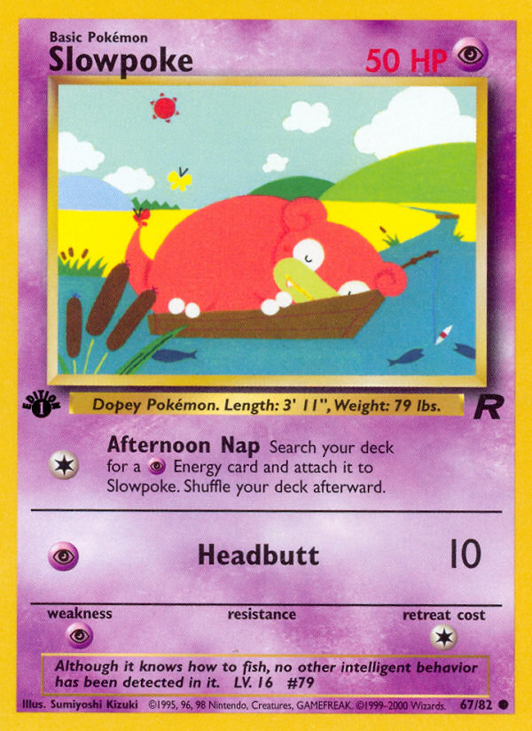 Slowpoke (67/82) [Team Rocket 1st Edition] | Pegasus Games WI