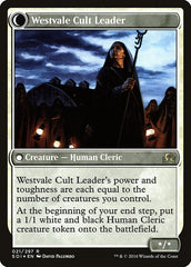 Hanweir Militia Captain // Westvale Cult Leader [Shadows over Innistrad Prerelease Promos] | Pegasus Games WI