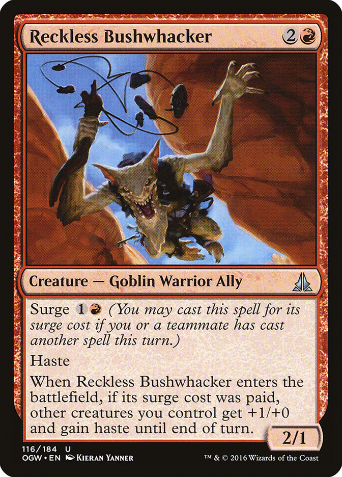 Reckless Bushwhacker [Oath of the Gatewatch] | Pegasus Games WI