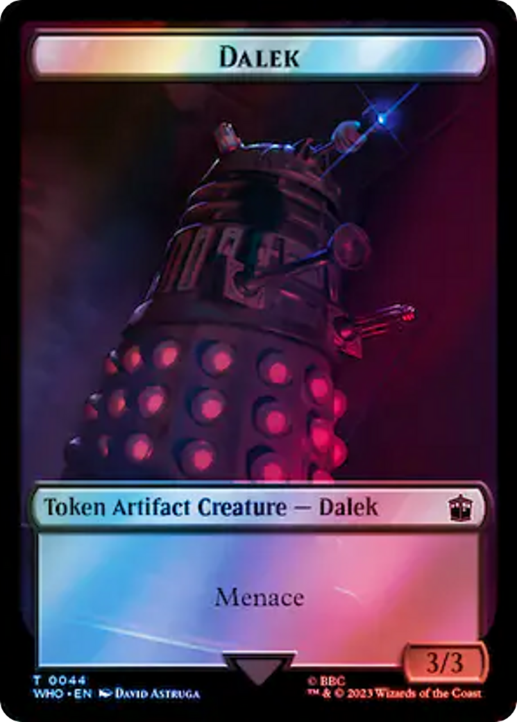 Dalek // Alien Insect Double-Sided Token (Surge Foil) [Doctor Who Tokens] | Pegasus Games WI