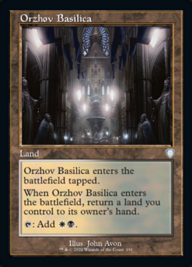 Orzhov Basilica (Retro) [The Brothers' War Commander] | Pegasus Games WI