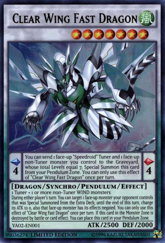 Clear Wing Fast Dragon [YA02-EN001] Ultra Rare | Pegasus Games WI