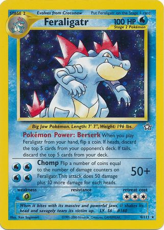 Feraligatr (4/111) [Neo Genesis Unlimited] | Pegasus Games WI