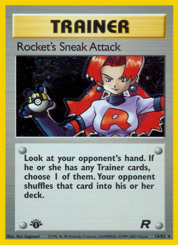 Rocket's Sneak Attack (16/82) [Team Rocket 1st Edition] | Pegasus Games WI