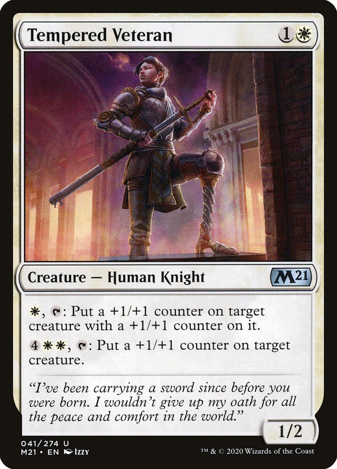 Tempered Veteran [Core Set 2021] | Pegasus Games WI